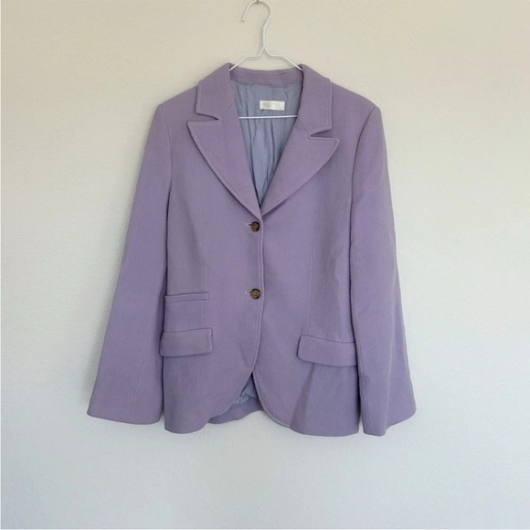 Stine Goya Grace Wool Blazer Jacket Purple Lilac - Picture 4 of 12